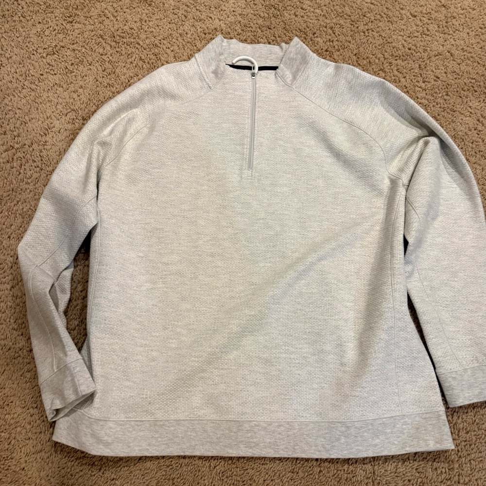 VRST Light Gray Men's Quarter-Zip Sweater